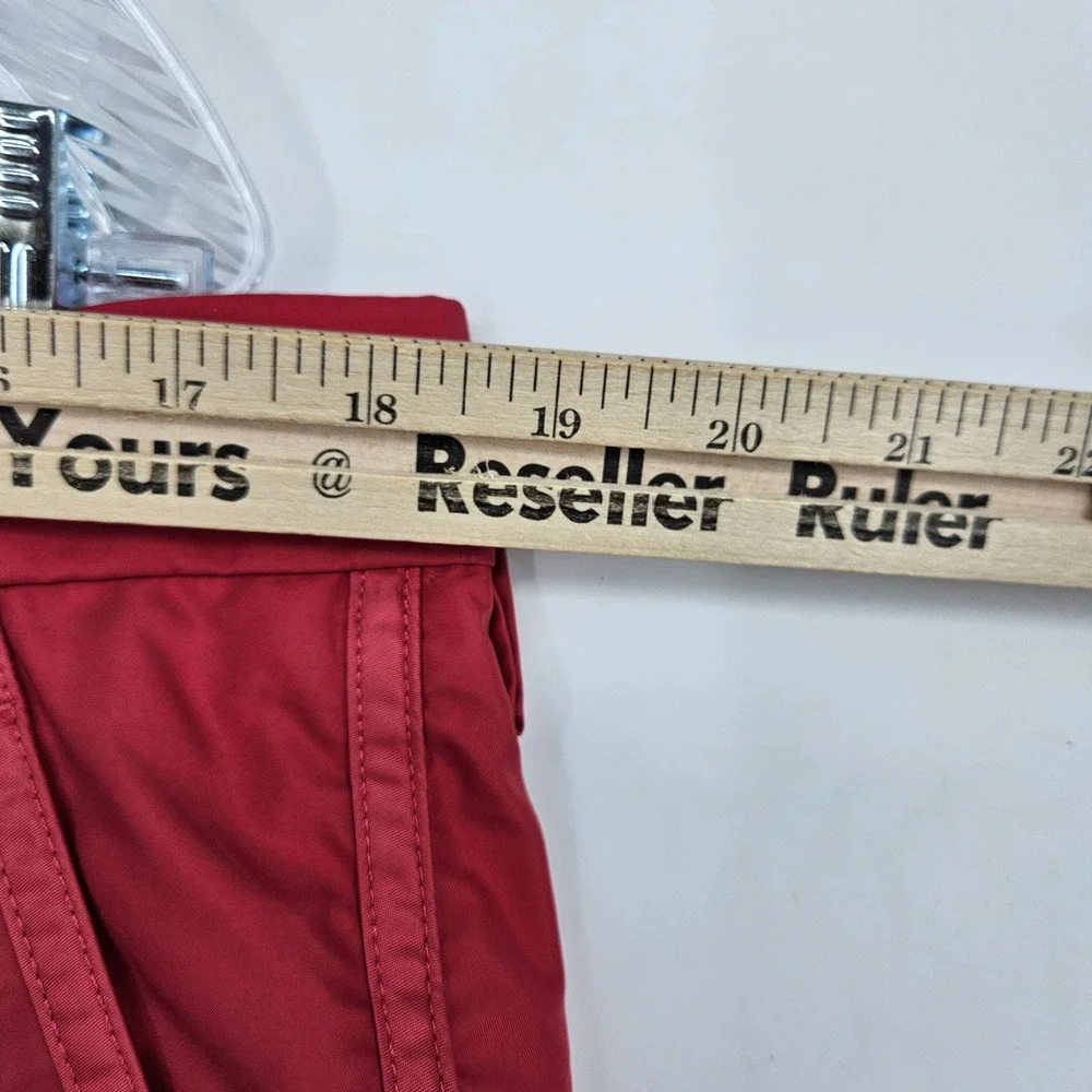 J Lindeberg Shorts Mens 36 32 Activewear Athleisure Casual Chino Fiery Red